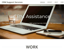 Tablet Screenshot of crmsupportservices.com